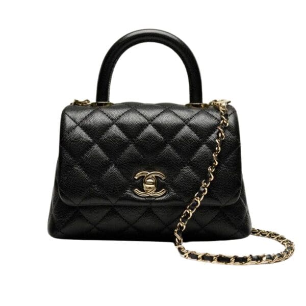 CHANEL MINI FLAP BAG WITH TOP HANDLE