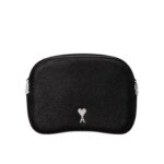 AMI PARIS PARIS CAMERA BAG IN BLACK