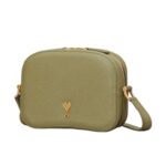 AMI PARIS PARIS CAMERA BAG IN OLIVE