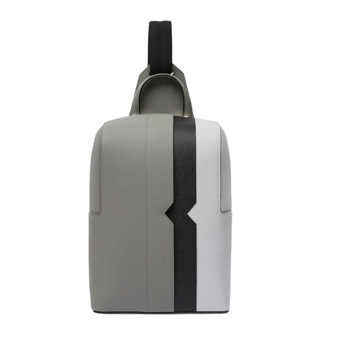 VALEXTRA V-LINE INTARSIA ONE SHOULDER BACKPACK