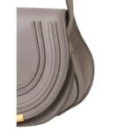 CHLOE MARCIE SMALL SADDLE BAG CASHMERE GREY