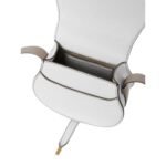 CHLOE MARCIE SMALL SADDLE BAG CRYSTAL WHITE