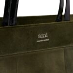 EAST WEST MAXI AMI SHOPPING BAG IN OLIVE