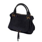 CHLOE MARCIE LARGE DOUBLE CARRY BAG MIDNIGHT BLUE