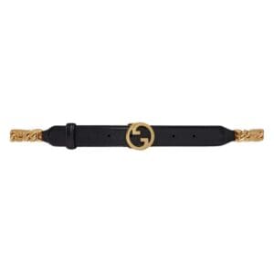 GUCCI THIN CHAIN BELT WITH ROUND INTERLOCKING G