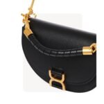 CHLOE MARCIE CHAIN FLAP BAG BLACK