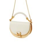 CHLOE MARCIE CHAIN FLAP BAG MISTY IVORY