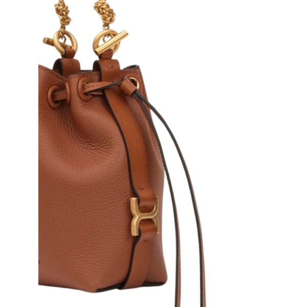 CHLOE MARCIE MICRO BUCKET TAN