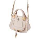 CHLOE MARCIE MINI DOUBLE CARRY BAG WILD GREY