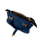 CHLOE MARCIE MINI DOUBLE CARRY BAG DEEP DENIM