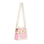 BALMAIN B-BUZZ 23 CANVAS AND LEATHER BAG