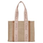 CHLOE MEDIUM WOODY TOTE BAG BLUSHY BEIGE