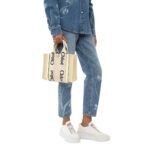 CHLOE SMALL WOODY TOTE BAG COCONUT MILK