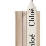 CHLOE SMALL WOODY TOTE BAG MUSK GREY