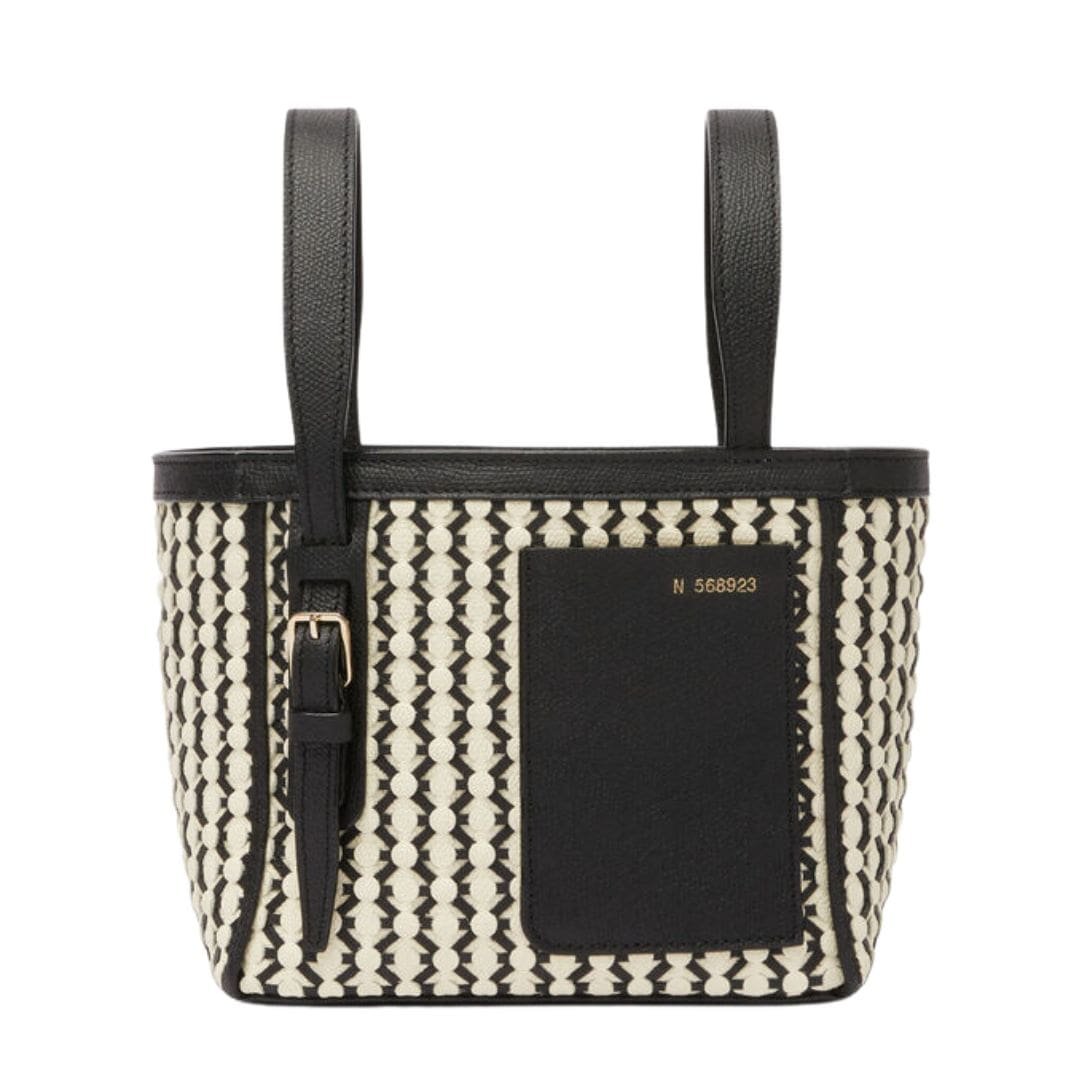 VALEXTRA SOFT LACE BUCKET MICRO BAG