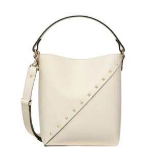 VALENTINO GARAVANI ROCKSTUD WISPY CALFSKIN BUCKET BAG