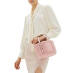 VALEXTRA SOFT BOUCLÈ BUCKET MICRO BAG