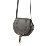 CHLOE MARCIE SMALL SADDLE BAG ELEPHANT GREY