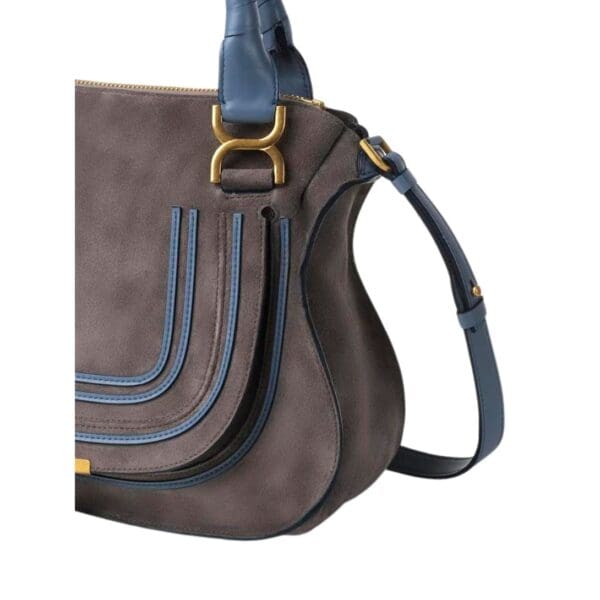 CHLOE MARCIE DOUBLE CARRY BAG CASHMERE GREY