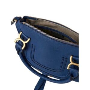 CHLOE MARCIE SMALL DOUBLE CARRY BAG DEEP DENIM