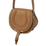 CHLOE MARCIE SMALL SADDLE BAG POTTERY BROWN