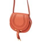CHLOE MARCIE SMALL SADDLE BAG TAWNY ORANGE
