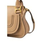 CHLOE MARCIE SMALL DOUBLE CARRY BAG MILKY BROWN
