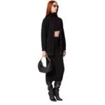 VALENTINO GARAVANI SMALL VLOGO MOON HOBO BAG IN GRAINY CALFSKIN WITH CHAIN