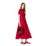 VALENTINO GARAVANI VLOGO MOON MEDIUM GRAINY CALFSKIN HOBO BAG WITH CHAIN