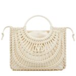 VALENTINO GARAVANI ALLKNOTS WOVEN LEATHER SHOPPER
