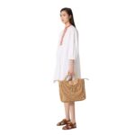 VALENTINO GARAVANI ALLKNOTS WOVEN LEATHER SHOPPER