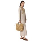 VALENTINO GARAVANI ALLKNOTS WOVEN ROPE SHOPPING BAG