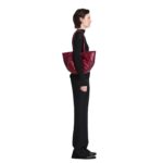 PROENZA LARGE RUCHED TOTE IN PUFFY NAPPA GARNET