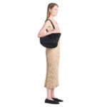 PROENZA LARGE RUCHED TOTE IN PUFFY NYLON BLACK