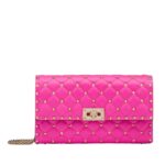 vVALENTINO GARAVANI ROCKSTUD SPIKE NAPPA LEATHER CROSSBODY CLUTCH BAG