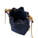 CHLOE MARCIE MICRO BUCKET DENIM