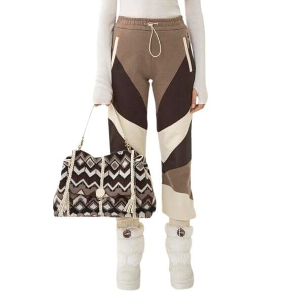 CHLOE PENELOPE LARGE SOFT SHOULDER BAG BROWN MULTICOLOUR