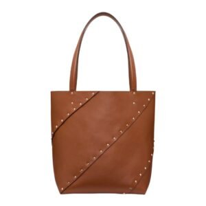 VALENTINO GARAVANI ROCKSTUD WISPY SHOPPING BAG IN CALFSKIN