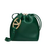 VALENTINO GARAVANI VLOGO POUF NAPPA LEATHER MINI BUCKET BAG