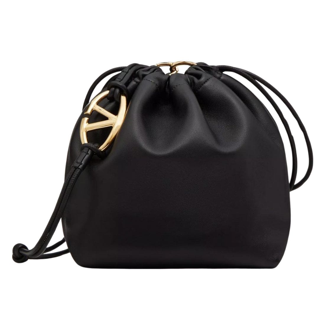 VALENTINO GARAVANI VLOGO POUF NAPPA LEATHER POUCH