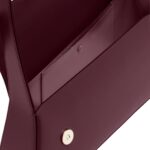 SANTONI BURGUNDY LEATHER THEPLUTO BAG