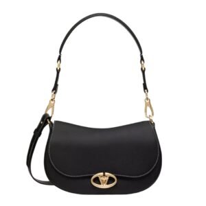 SMALL VALENTINO GARAVANI OHVAL SHOULDER BAG IN NAPPA CALFSKIN