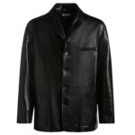 BALLY JACKET IN BLACK LEATHER