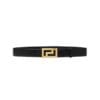 VERSACE GRECA LEATHER BELT 4 CM