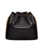 VALENTINO GARAVANI MINI BUCKET BAG IN NAPPA WITH VLOGO SIGNATURE CHAIN