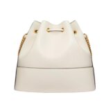 VALENTINO GARAVANI MINI BUCKET BAG IN NAPPA WITH VLOGO SIGNATURE CHAIN