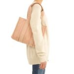 CHLOE MEDIUM WOODY TOTE BAG ROSE DUST