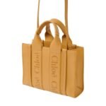 CHLOE SMALL WOODY TOTE BAG HONEY GOLD