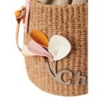 CHLOE SMALL WOODY HAMPER POWDER PINK