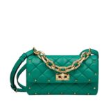 VALENTINO GARAVANI ROCKSTUD SPIKE IN NAPPA PATCHWORK